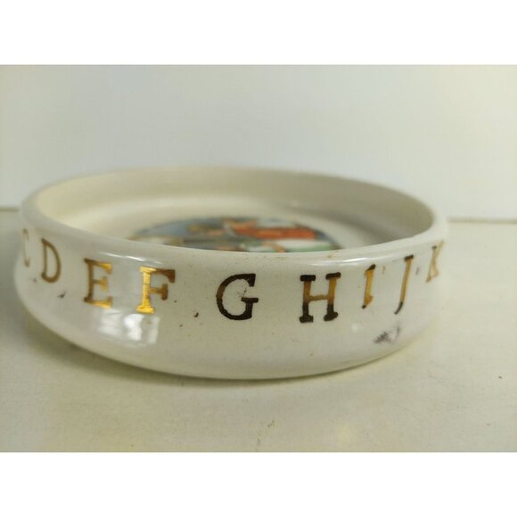 TPCO Co. Vintage Antique Baby Dish Hickory Dickory Dock, Mouse Ran Up the Clock - Picture 5 of 7